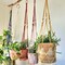Macrame Plant Hanger With No Tassels, Plant Hanging with Beads, Suitable for Indoor and Outdoor Use, Sustainable Gifts for Plant Moms product 1